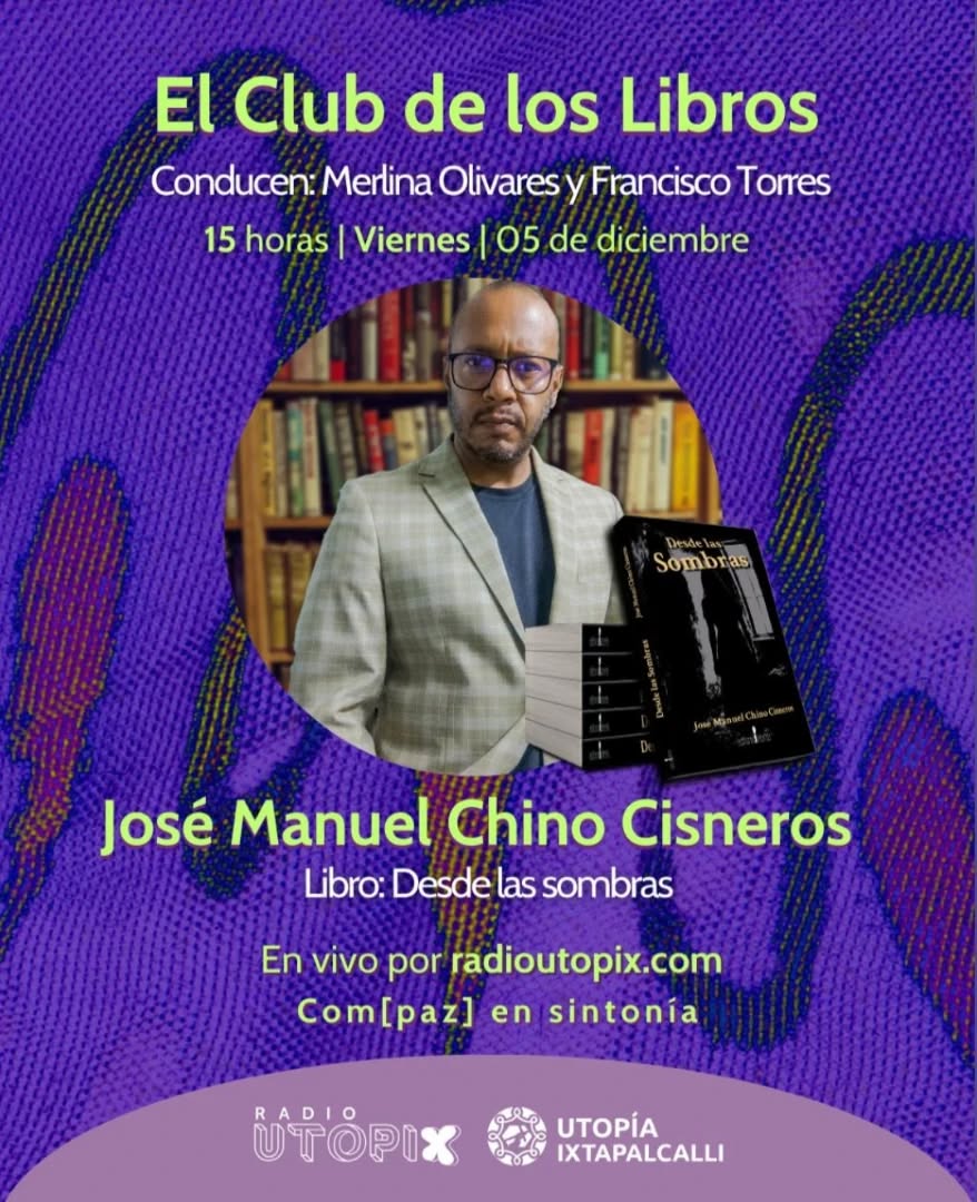 Mañana estaré hablando de mi novela Desde las sombras en la @utopia.ixtapalcalli.cdmx y @radioutopix a las 15:00 hrs. Gracias a @culturaciudadmx por apoyarme en la difusión.
#entrevista #nuevanovela #noveladeterror #queleer