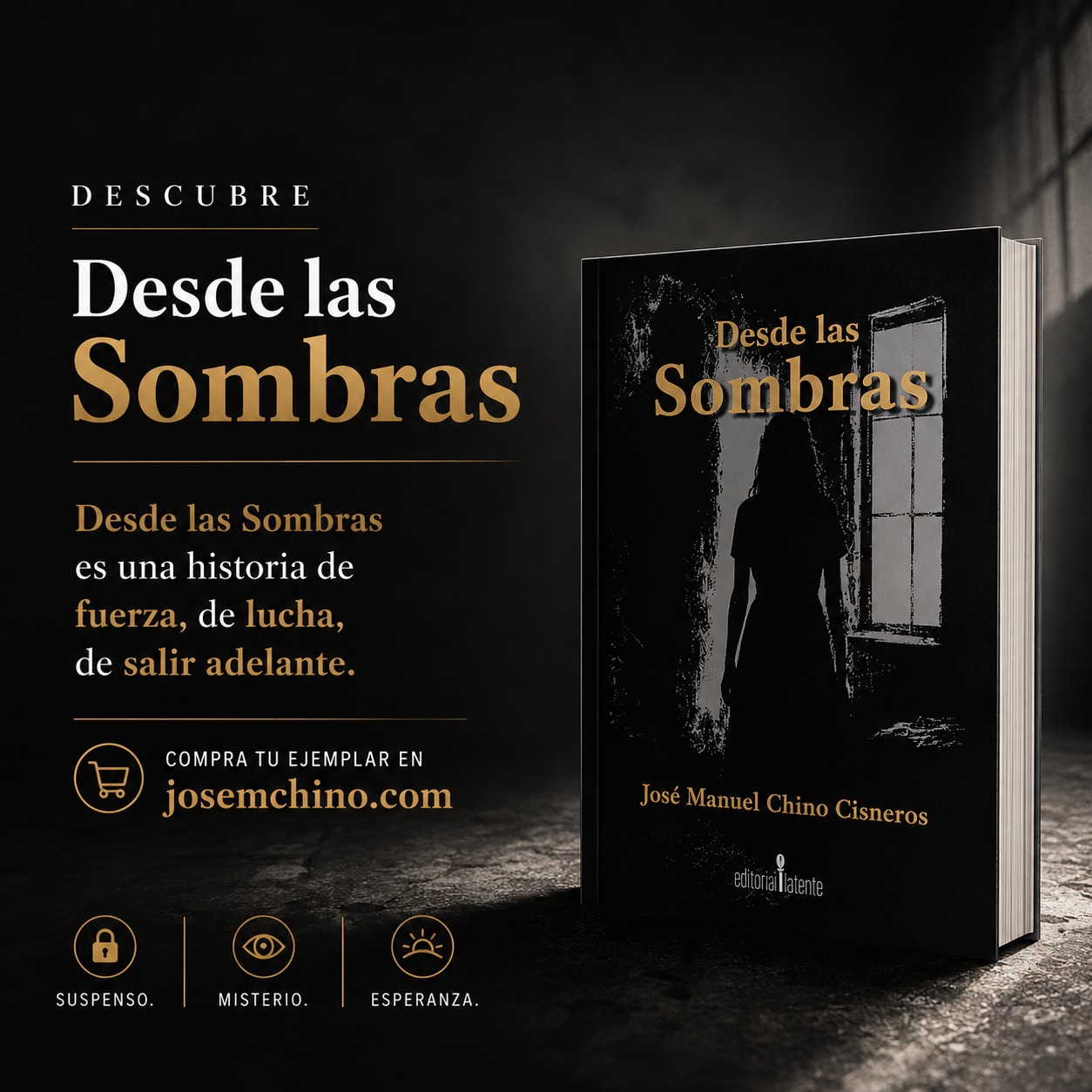 Hay historias que nacen desde la oscuridad…
pero hablan de la fuerza para seguir adelante.
Desde las Sombras es una novela de suspenso y misterio; una historia sobre la lucha interna, el miedo y la capacidad humana de resistir incluso en los momentos más difíciles.
Si disfrutas las historias intensas, esta novela es para ti.
📖 Consigue tu ejemplar aquí:
https://josemchino.com/producto/desde-las-sombras
#desdelassombras #novela #suspenso #misterio #librosenespañol #AutoresMexicanos #Literatura #lectura