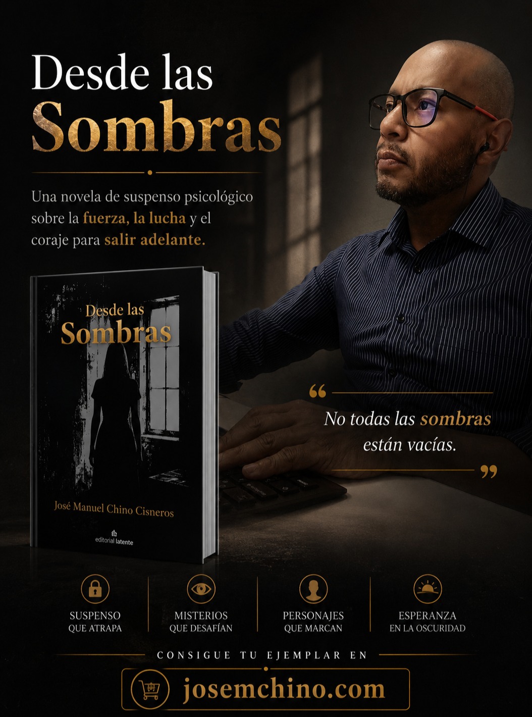 Hay historias que entretienen y hay historias que se quedan contigo cuando apagas la luz.
📖 Desde las Sombras es una novela sobre el miedo, la resistencia y la fuerza para seguir adelante incluso en medio de la oscuridad.
Una lectura intensa, inquietante y profundamente humana.
🖤 Disponible en:
www.josemchino.com
#DesdeLasSombras #suspenso #novelamexicana #LibrosRecomendados #terror #LeerEsResistir #Libros #Bookstagram #lecturarecomendada