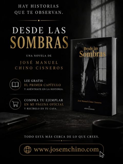 📕Desde las sombras, una novela de José Manuel Chino Cisneros.
👉🏾Descarga el capítulo 1 y adéntrate en esta historia, o bien, compra tu ejemplar desde mi página y recíbelo en tu casa.
🌐www.josemchino.com
#novela #descargagratuita #terrorliterario #queleerenespañol #bookstagram